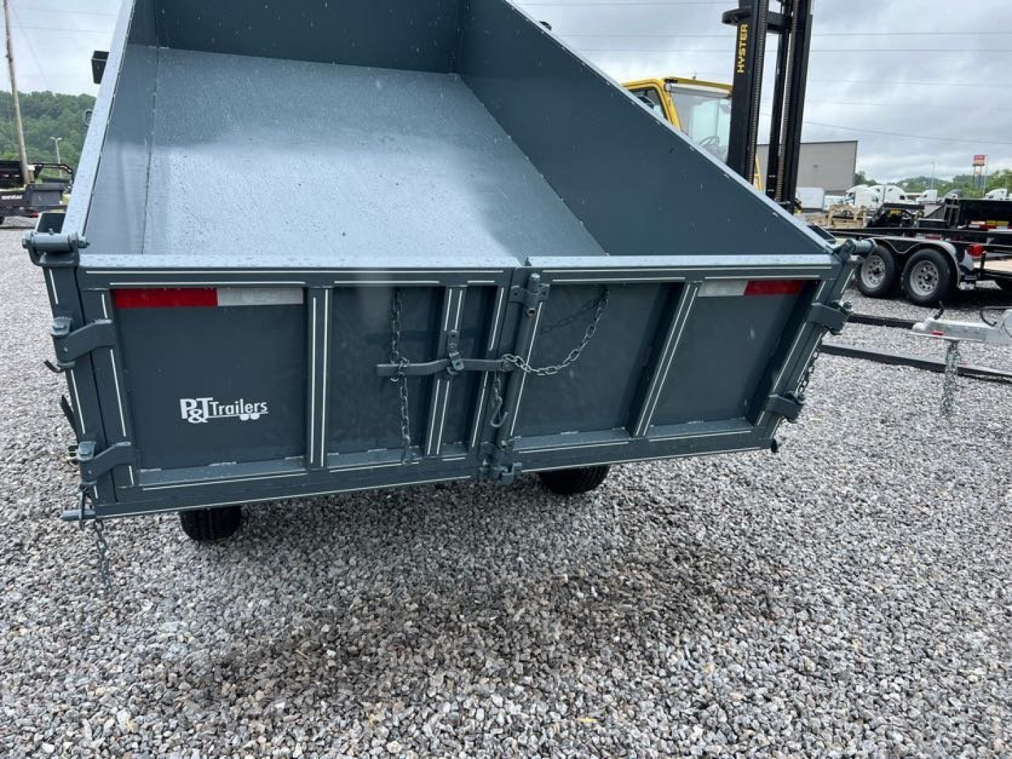 New 2025 P & T Trailers 7K 6X12 DUMP SREAD GATE 7K JACK Dump Trailer