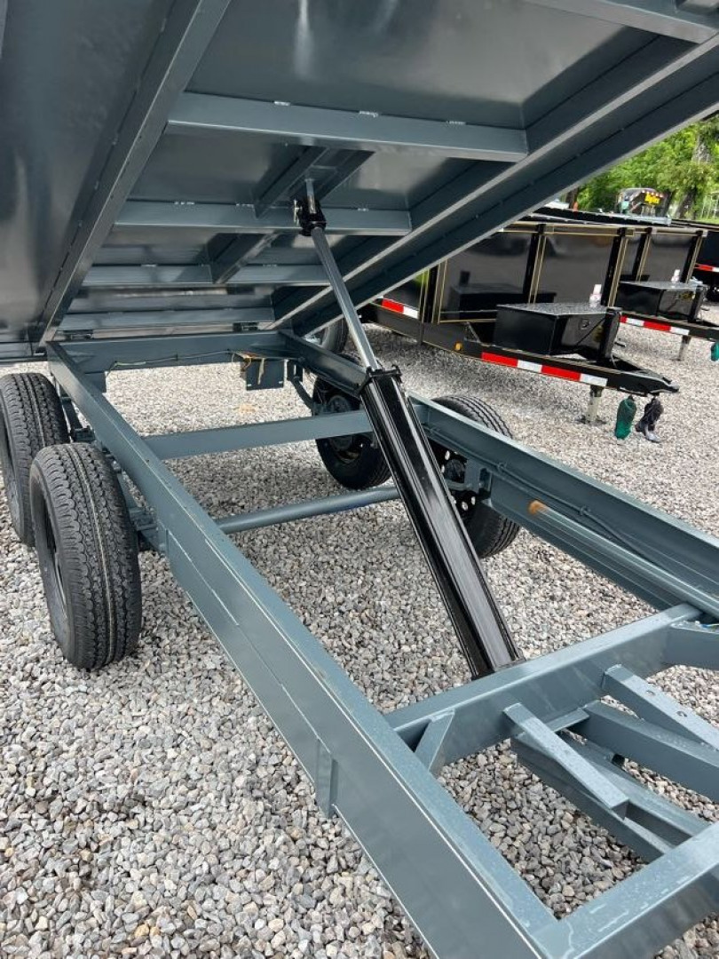 New 2025 P & T Trailers 7K 6X12 DUMP SREAD GATE 7K JACK Dump Trailer