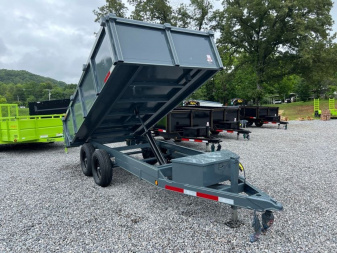 New 2025 P & T Trailers 7K 6X12 DUMP SREAD GATE 7K JACK Dump Trailer