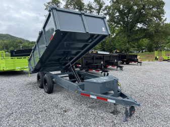 New 2025 P & T Trailers 7K 6X12 DUMP SREAD GATE 7K JACK Dump Trailer