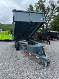 New 2025 P & T Trailers 7K 6X12 DUMP SREAD GATE 7K JACK Dump Trailer
