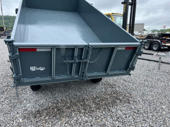 New 2025 P & T Trailers 7K 6X12 DUMP SREAD GATE 7K JACK Dump Trailer