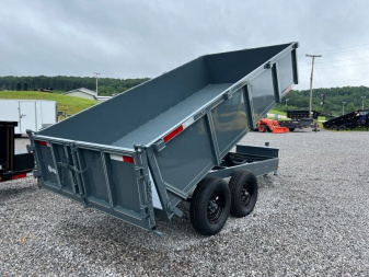 New 2025 P & T Trailers 7K 6X12 DUMP SREAD GATE 7K JACK Dump Trailer