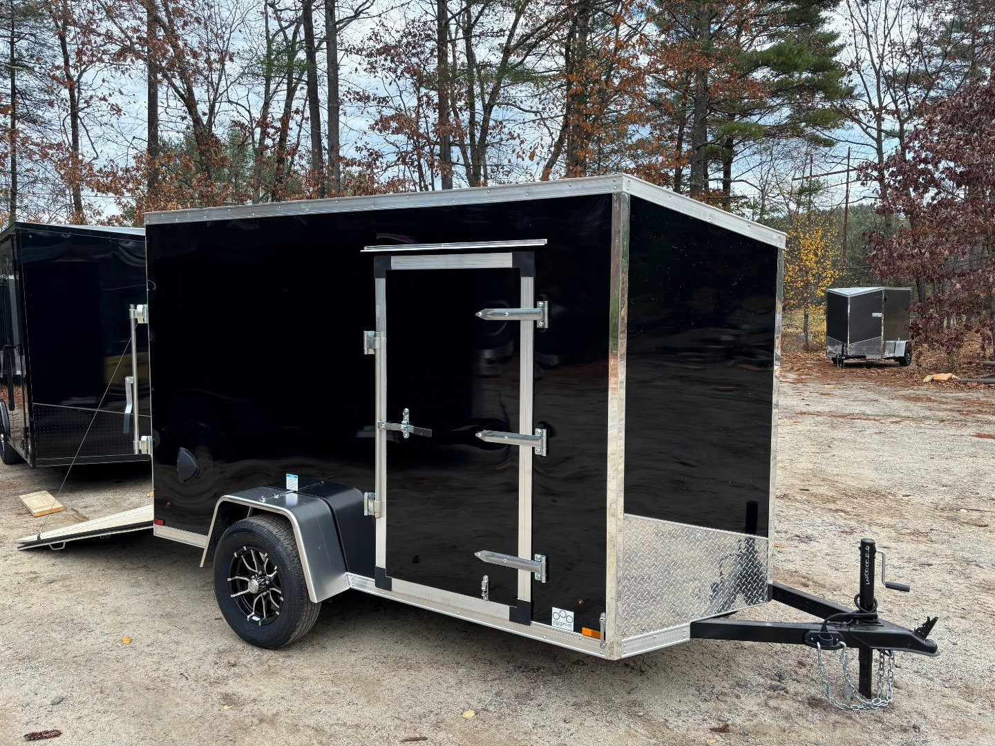 New 2025 US Cargo 5X10+ 2ft V nose/ 6' Interior Height/ Polycore/ Mag Wheels/ 2990GVW