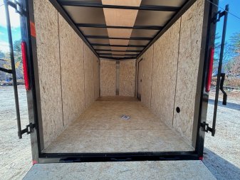 New 2025 Pace Outback DLX 7x14+2ft V Nose/ Blackout Package/ 7' Interior/ 7000gvw