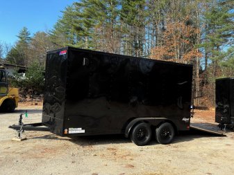 New 2025 Pace Outback DLX 7x14+2ft V Nose/ Blackout Package/ 7' Interior/ 7000gvw