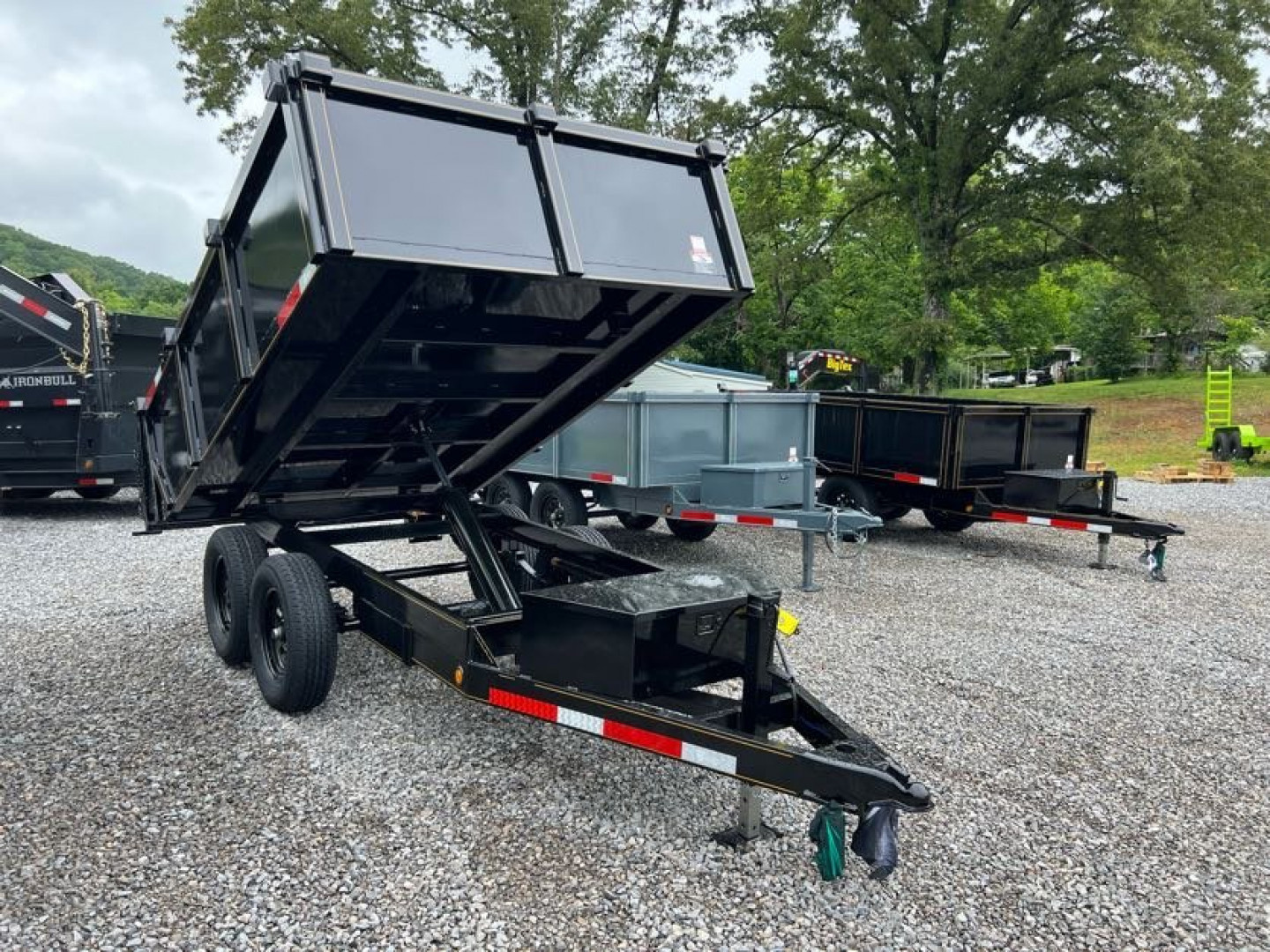 New 2025 P & T Trailers 7K 6X10 DUMP SREAD GATE 7K JACK Dump Trailer