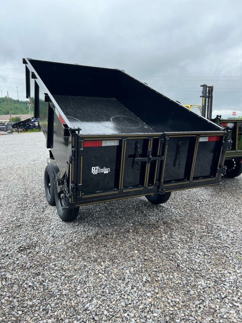 New 2025 P & T Trailers 7K 6X10 DUMP SREAD GATE 7K JACK Dump Trailer