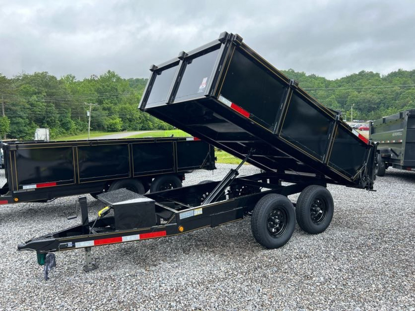 New 2025 P & T Trailers 7K 6X10 DUMP SREAD GATE 7K JACK Dump Trailer