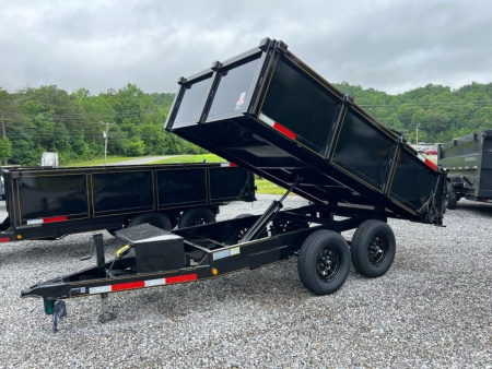 New 2025 P & T Trailers 7K 6X10 DUMP SREAD GATE 7K JACK Dump Trailer