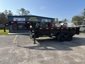 Used 2022 Load Trail 7x16 Gooseneck Dump Trailer