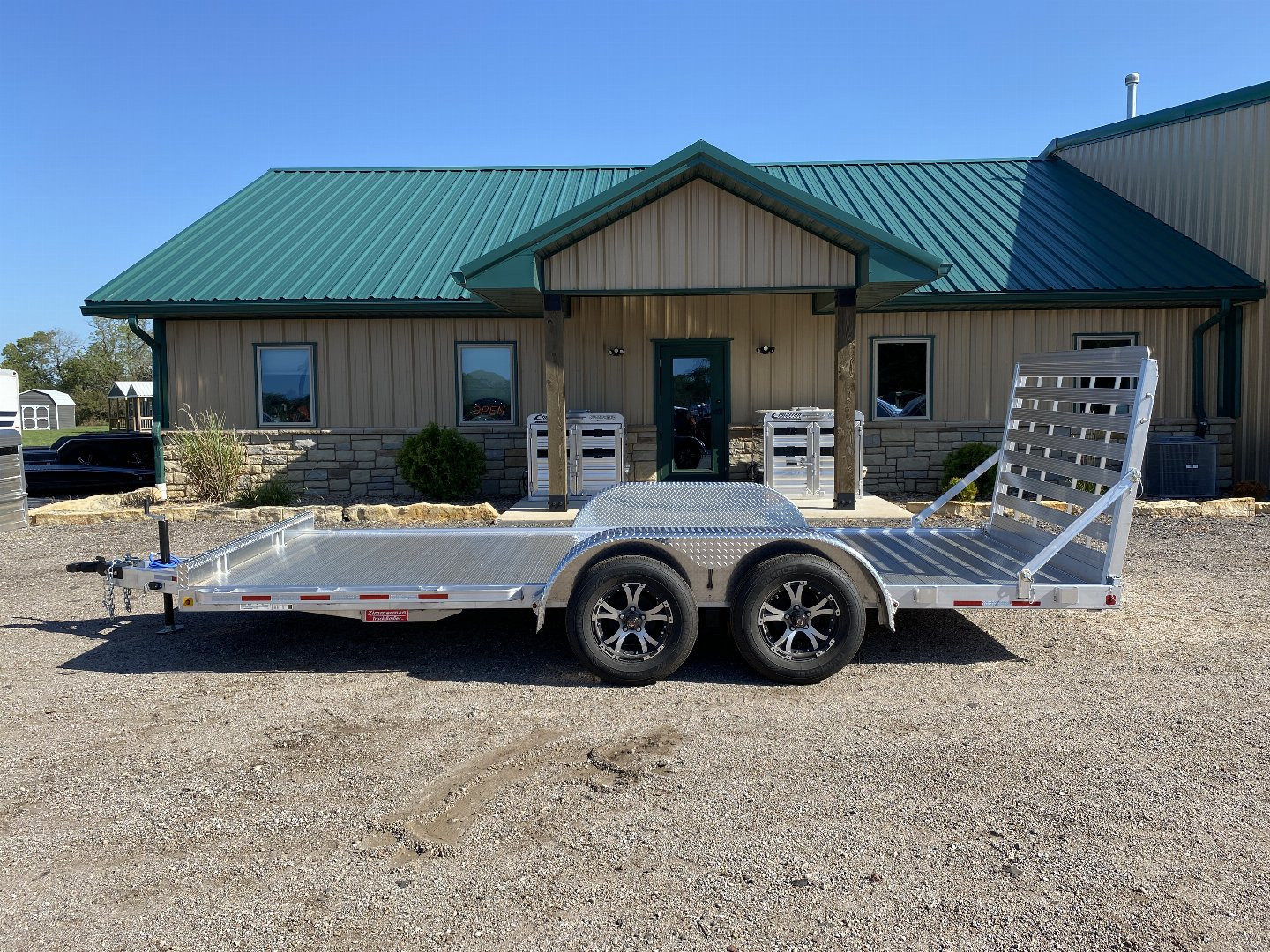 New 2024 Zimmerman 77x16 Aluminum Utility Trailer