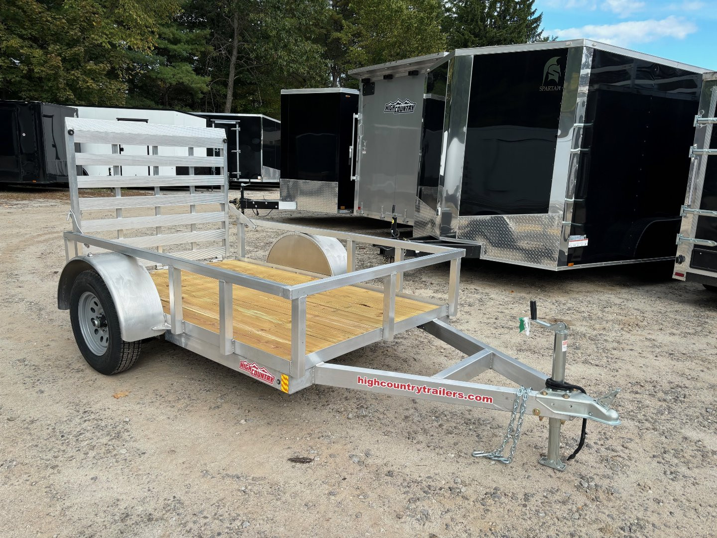New 2025 HIGH COUNTRY 5X8 fully aluminum Utility Trailer/ ramp/ 2990gvw