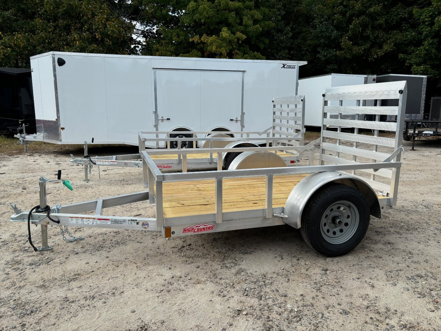 New 2025 HIGH COUNTRY 5X8 fully aluminum Utility Trailer/ ramp/ 2990gvw