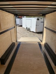 New 2025 SPARTAN 8.5X16 + 2ft V nose/ 7'6" Int Height/ E-track/ Blackout Package/ Polycore/7000gvw