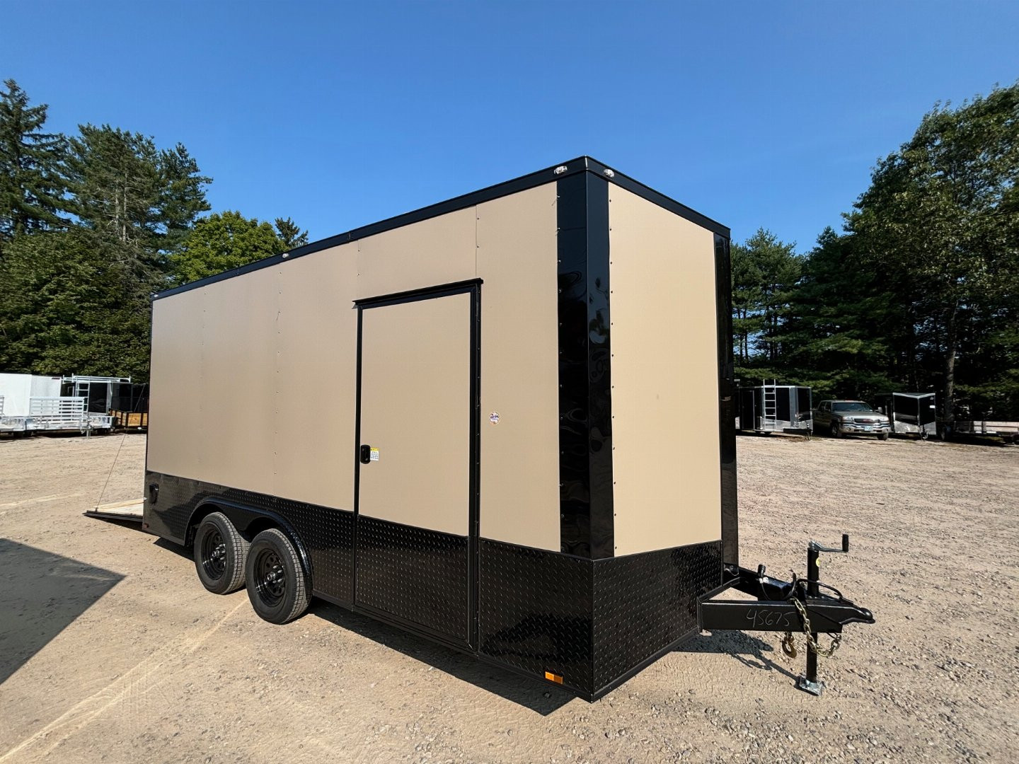 New 2025 SPARTAN 8.5X16 + 2ft V nose/ 7'6" Int Height/ E-track/ Blackout Package/ Polycore/7000gvw