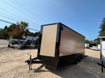 New 2025 SPARTAN 8.5X16 + 2ft V nose/ 7'6" Int Height/ E-track/ Blackout Package/ Polycore/7000gvw