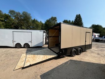 New 2025 SPARTAN 8.5X16 + 2ft V nose/ 7'6" Int Height/ E-track/ Blackout Package/ Polycore/7000gvw
