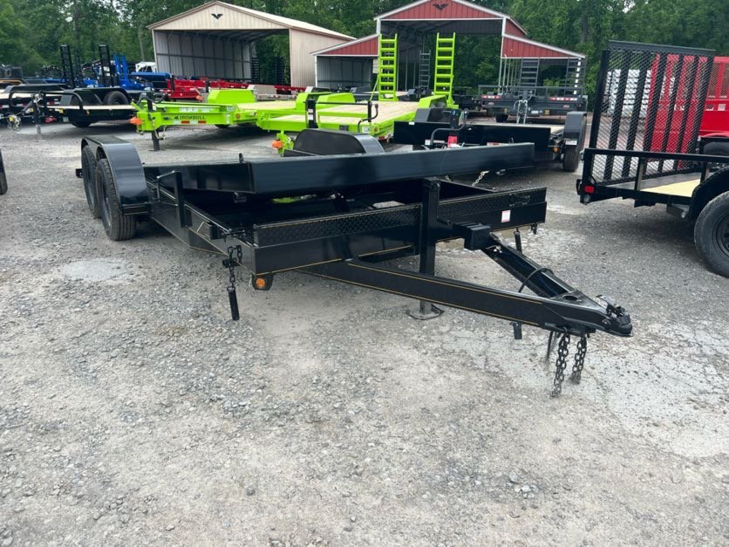 New 2025 P & T Trailers 7K 17+3 TILT CARHAULER STEEL Equipment Trailer