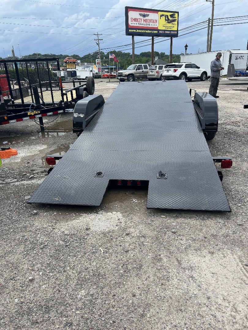 New 2025 P & T Trailers 7K 17+3 TILT CARHAULER STEEL Equipment Trailer