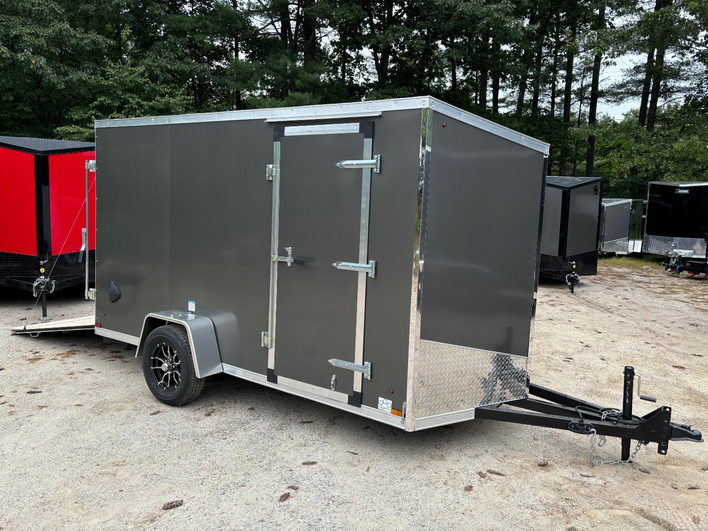 New 2025 US Cargo 6X12 + 2ft V nose/ 6'6" Interior Height/ D-rings/ Adj. Coupler / Stabilizer Jacks