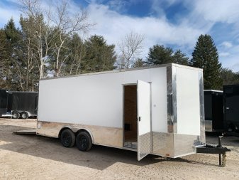 New 2025 SPARTAN 8.5x20 +2ft V nose/ ATP wrapped sides / Polycore/ 7'6  interior height / -7000gvw