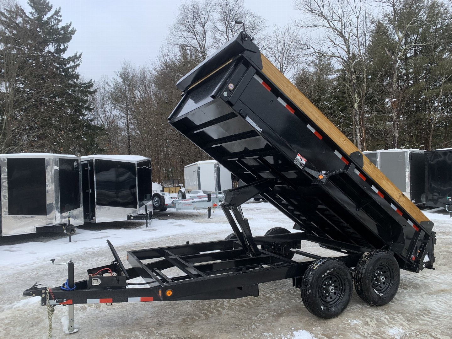 New 2025 LOAD TRAIL 7x14-DE Dump Trailer/ Tarp & Ramps/ Spreader Gate- 14,000gvw