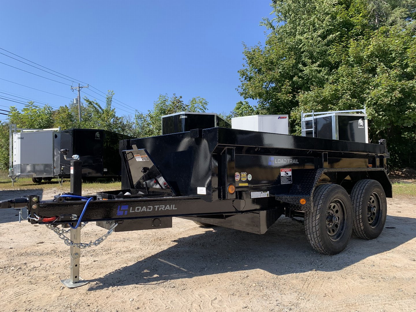 New 2025 LOAD TRAIL 5X10-DE Dump Trailer/ Barn Doors/ Spreader Gate/ 7000gvw