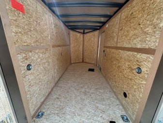 New 2025 US Cargo 6X12 + 2ft V nose/ 7' Interior Height/ D-rings / Polycore/ Stabilizer Jacks