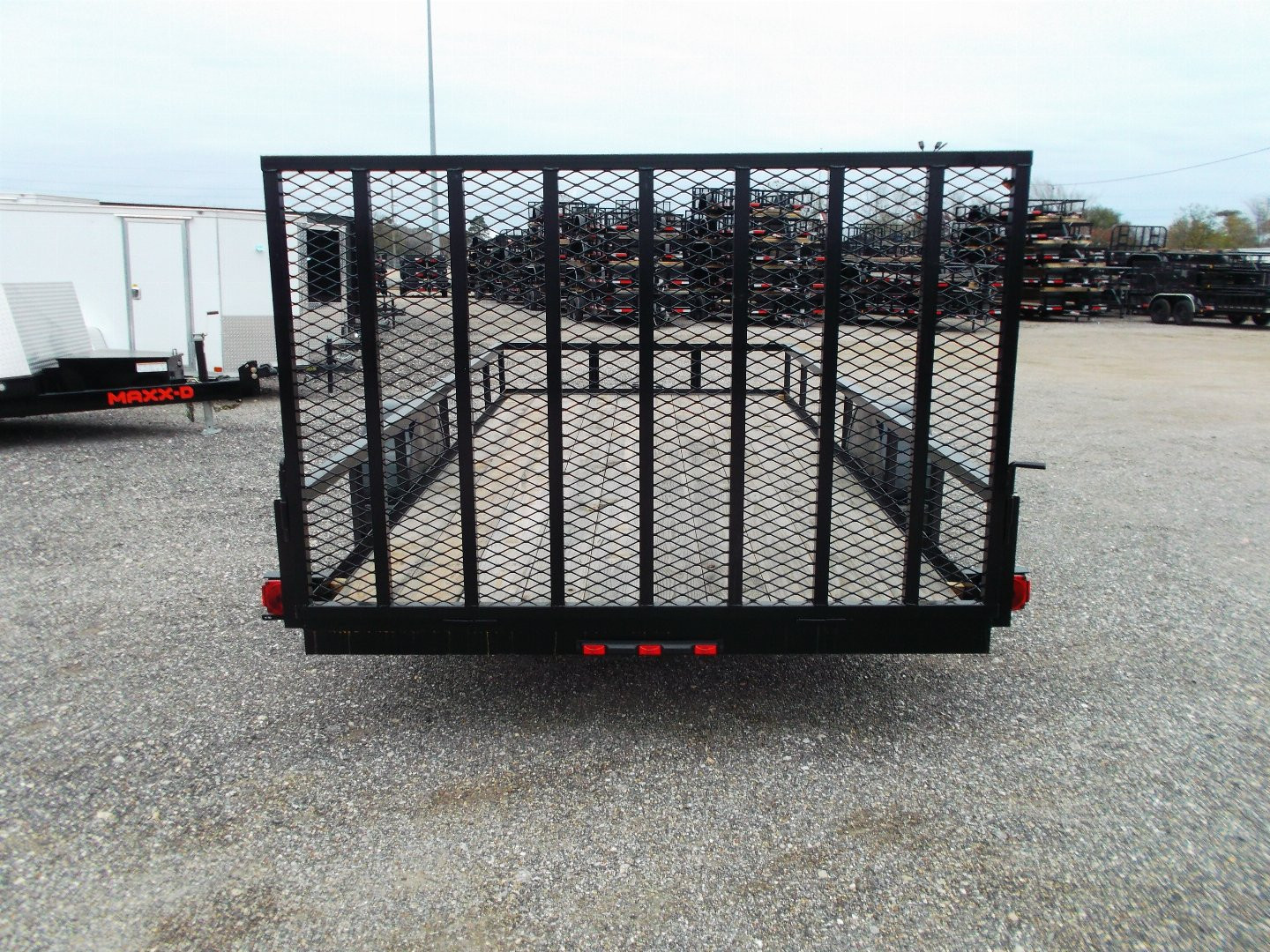 New 2025 LONGHORN TRAILERS 77x14 SA Utility Trailer / 4ft Heavy Duty Ramp Gate / LED Lights