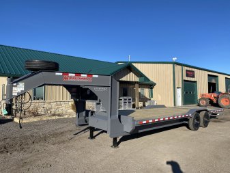 New 2024 Midsota STWB Equipment Trailer 7' Hydraulic Dovetail 26'