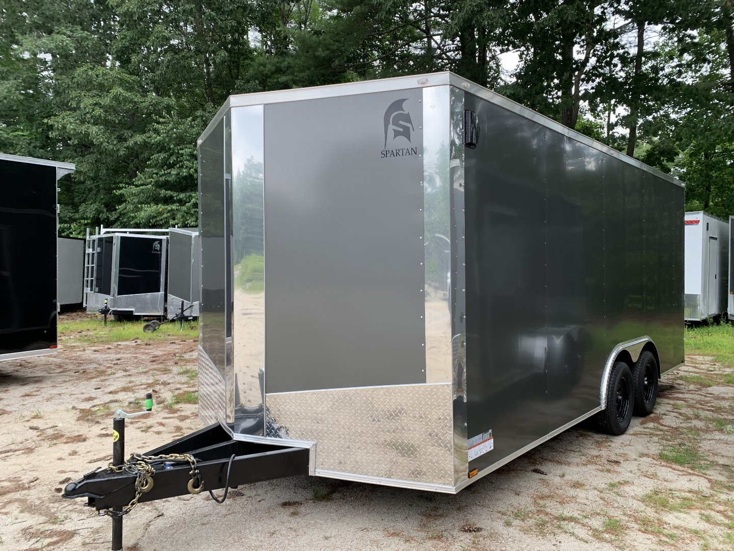 New 2024 SPARTAN 8.5X18 + 2ft V nose/ 7' Int Height/ .080 Polycore Exterior / 7000gvw