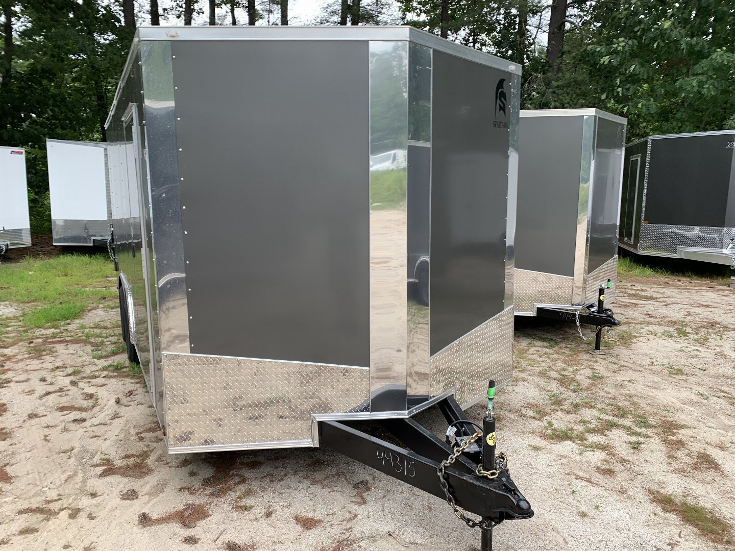 New 2024 SPARTAN 8.5X18 + 2ft V nose/ 7' Int Height/ .080 Polycore Exterior / 7000gvw