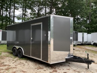 New 2024 SPARTAN 8.5X18 + 2ft V nose/ 7' Int Height/ .080 Polycore Exterior / 7000gvw