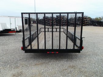 New 2025 LONGHORN TRAILERS 77x14 Single Axle Utility Trailer / 4ft Heavy Duty Ramp Gate / LED Lights