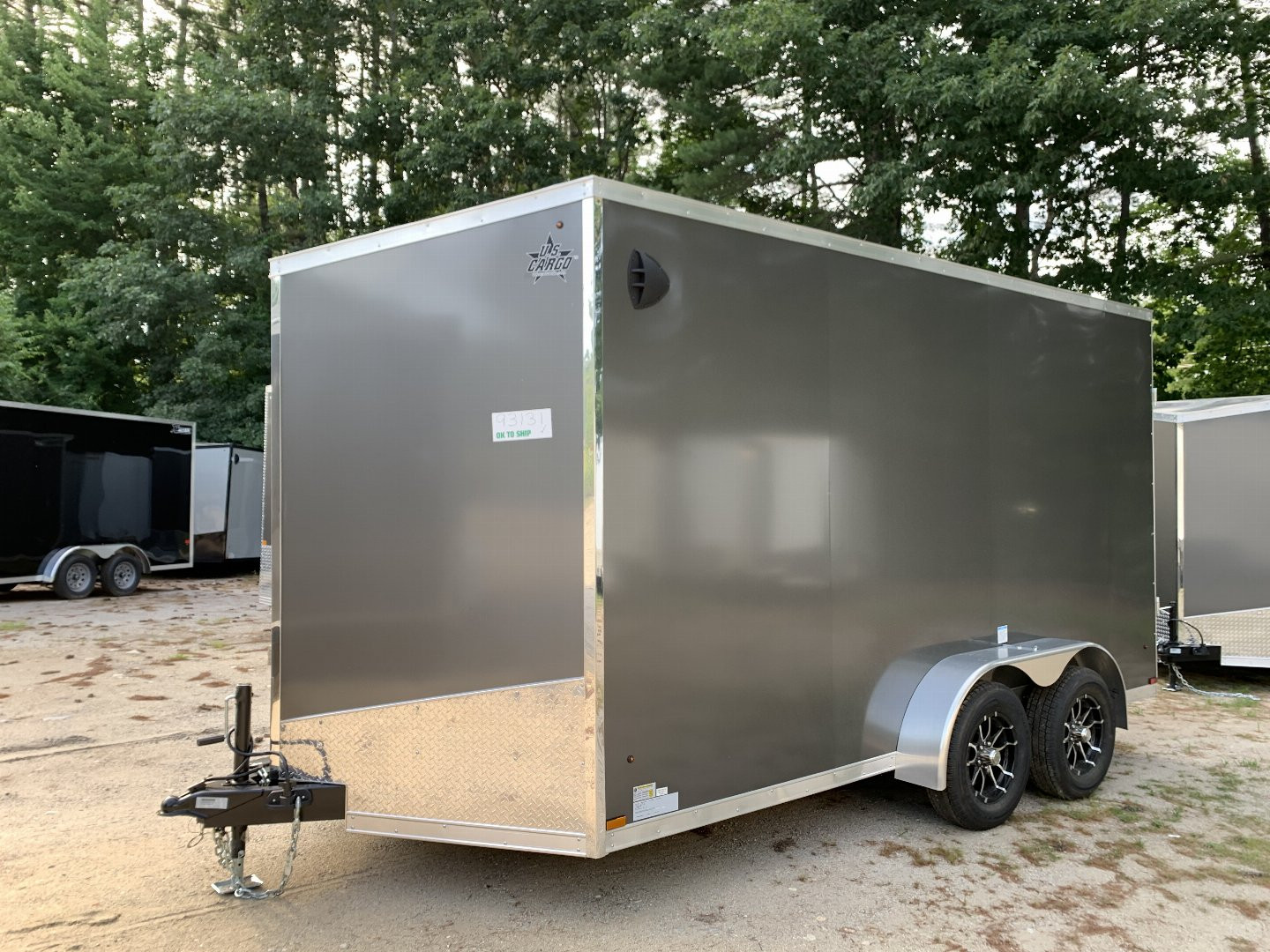 New 2025 US Cargo 7X14 + 2ft V nose/ 7' Interior Height/ Polycore/ 7000gvw