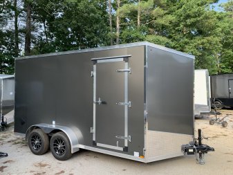 New 2025 US Cargo 7X14 + 2ft V nose/ 7' Interior Height/ Polycore/ 7000gvw