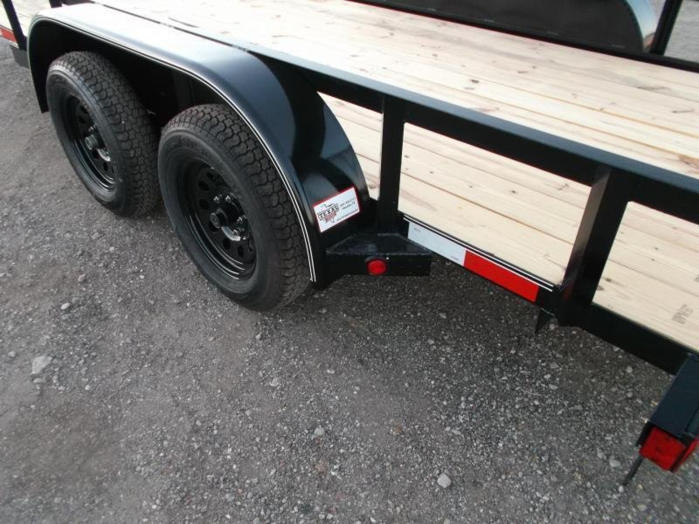 New 2025 Longhorn Trailers 83x14 Tandem Axle Utility Trailer / Lowboy Utility Trailer / 4ft Heavy Duty Ramp Gate / Electric Brakes / LED Lights