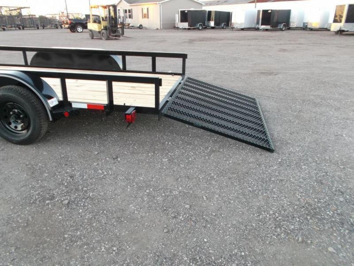 New 2025 Longhorn Trailers 83x14 Tandem Axle Utility Trailer / Lowboy Utility Trailer / 4ft Heavy Duty Ramp Gate / Electric Brakes / LED Lights