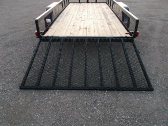 New 2025 Longhorn Trailers 83x14 Tandem Axle Utility Trailer / Lowboy Utility Trailer / 4ft Heavy Duty Ramp Gate / Electric Brakes / LED Lights