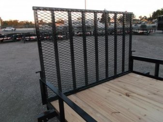 New 2025 Longhorn Trailers 83x14 Tandem Axle Utility Trailer / Lowboy Utility Trailer / 4ft Heavy Duty Ramp Gate / Electric Brakes / LED Lights
