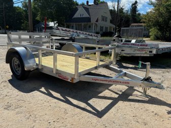 New 2024 High Country 5X8 Aluminum Utility Trailer/ BI-Fold Ramp/ 2990gvw