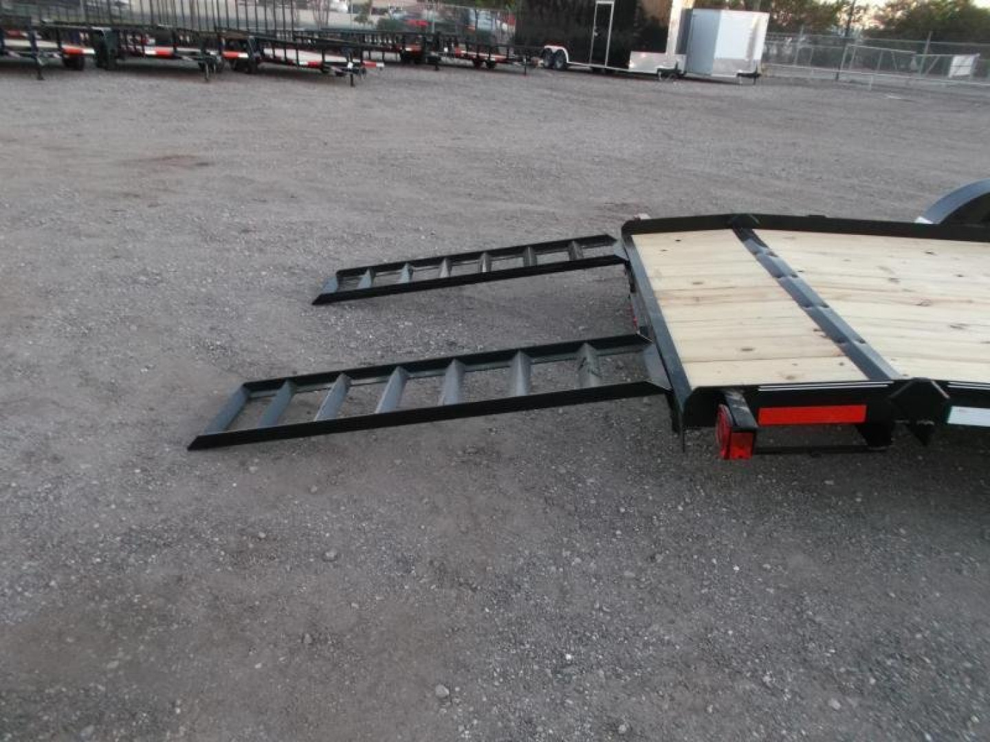 New 2025 LONGHORN TRAILERS 83x20 7K Car Hauler / Racing Trailer / 2ft Dovetail / 5ft Stow Away Ramps / Brakes / LED Lights