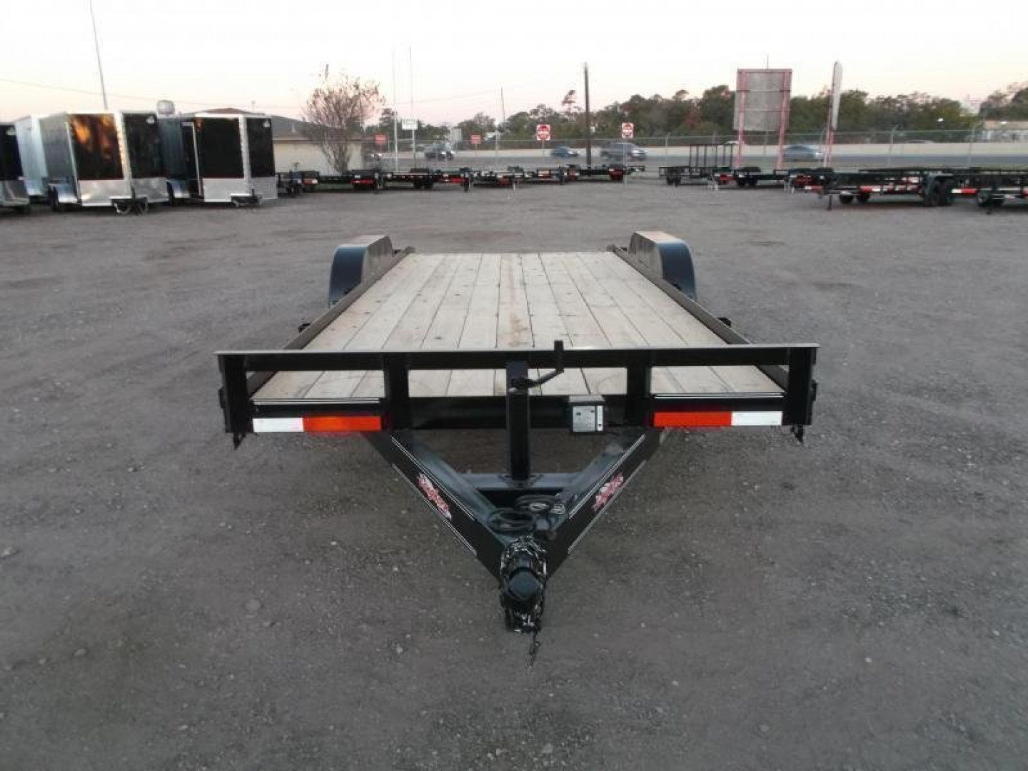 New 2025 LONGHORN TRAILERS 83x20 7K Car Hauler / Racing Trailer / 2ft Dovetail / 5ft Stow Away Ramps / Brakes / LED Lights