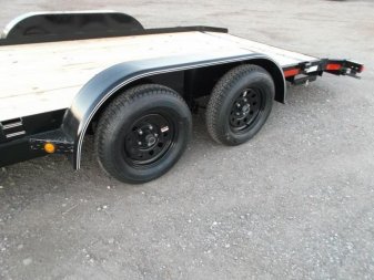 New 2025 LONGHORN TRAILERS 83x20 7K Car Hauler / Racing Trailer / 2ft Dovetail / 5ft Stow Away Ramps / Brakes / LED Lights