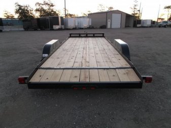 New 2025 LONGHORN TRAILERS 83x20 7K Car Hauler / Racing Trailer / 2ft Dovetail / 5ft Stow Away Ramps / Brakes / LED Lights