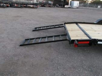 New 2025 LONGHORN TRAILERS 83x20 7K Car Hauler / Racing Trailer / 2ft Dovetail / 5ft Stow Away Ramps / Brakes / LED Lights