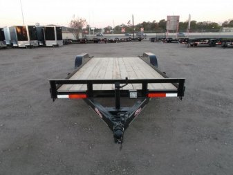 New 2025 LONGHORN TRAILERS 83x20 7K Car Hauler / Racing Trailer / 2ft Dovetail / 5ft Stow Away Ramps / Brakes / LED Lights