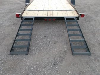 New 2025 LONGHORN TRAILERS 83x20 7K Car Hauler / Racing Trailer / 2ft Dovetail / 5ft Stow Away Ramps / Brakes / LED Lights