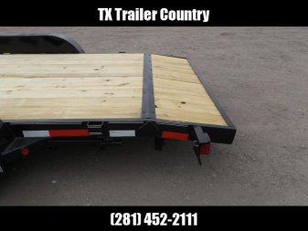 New 2025 LONGHORN TRAILERS 83x20 10K Car Hauler / Racing Trailer / Flat Deck / 5200# Axles / 7K Jack / 2ft Dovetail / 5ft C-Channel Ramps / LED Lights / Adjustable Coupler